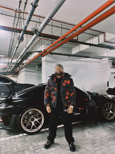 LIMITED EDITION ORIGINAL GREY CAMO PUFFER JACKET