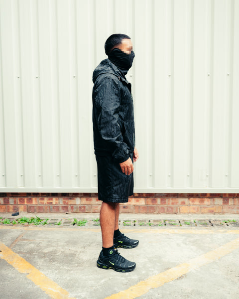 MVKL OBLIQUE WINDBREAKER  - OBSIDIAN (SHORTS INCLUDED)