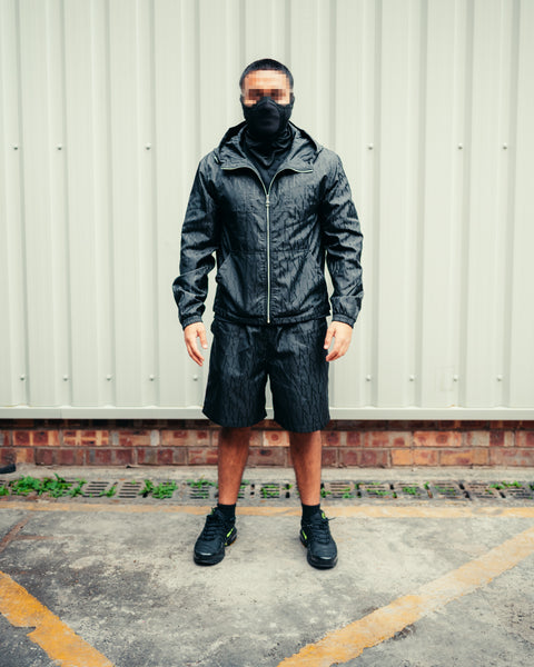 MVKL OBLIQUE WINDBREAKER  - OBSIDIAN (SHORTS INCLUDED)