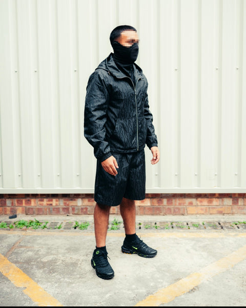 MVKL OBLIQUE WINDBREAKER  - OBSIDIAN (SHORTS INCLUDED)